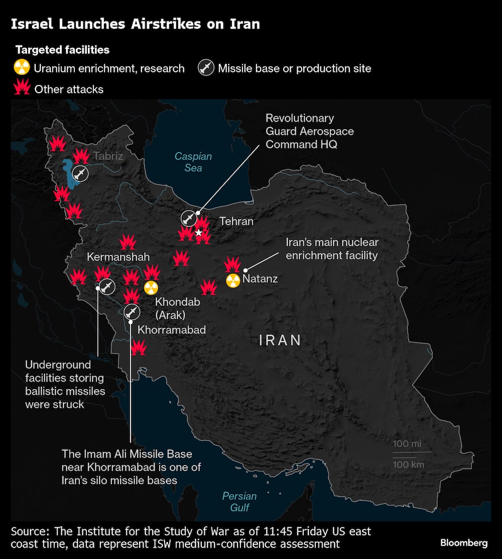 Os ataques de Israel acertaram instalações nucleares e outros alvos Os ataques de Israel acertaram instalações nucleares e outros alvos